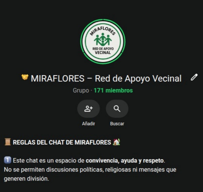 MIRAFLORES — RED DE APOYO VECINAL